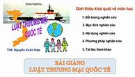 Bài Tập Nhóm Môn Luật Thương Mại Quốc Tế Neu